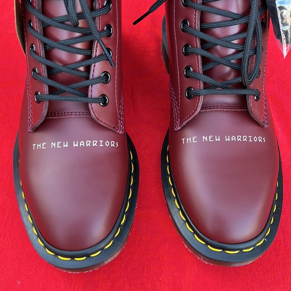 🏴󠁧󠁢󠁥󠁮󠁧󠁿 New MIE Undercover x Dr. Martens Cherry Red 1460 Boots UK 7 - Picture 9 of 17